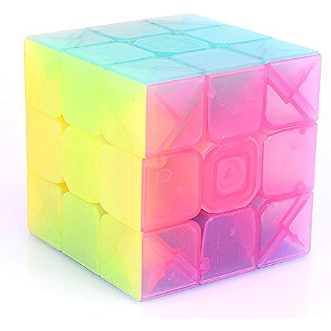 QY WARRIOR S 3X3 SPEED CUBE WARRIOR W UPGRADED VERSION 3X3 PUZZLE CUBES (WARRIOR W 3X3 JELLY) - Image 3